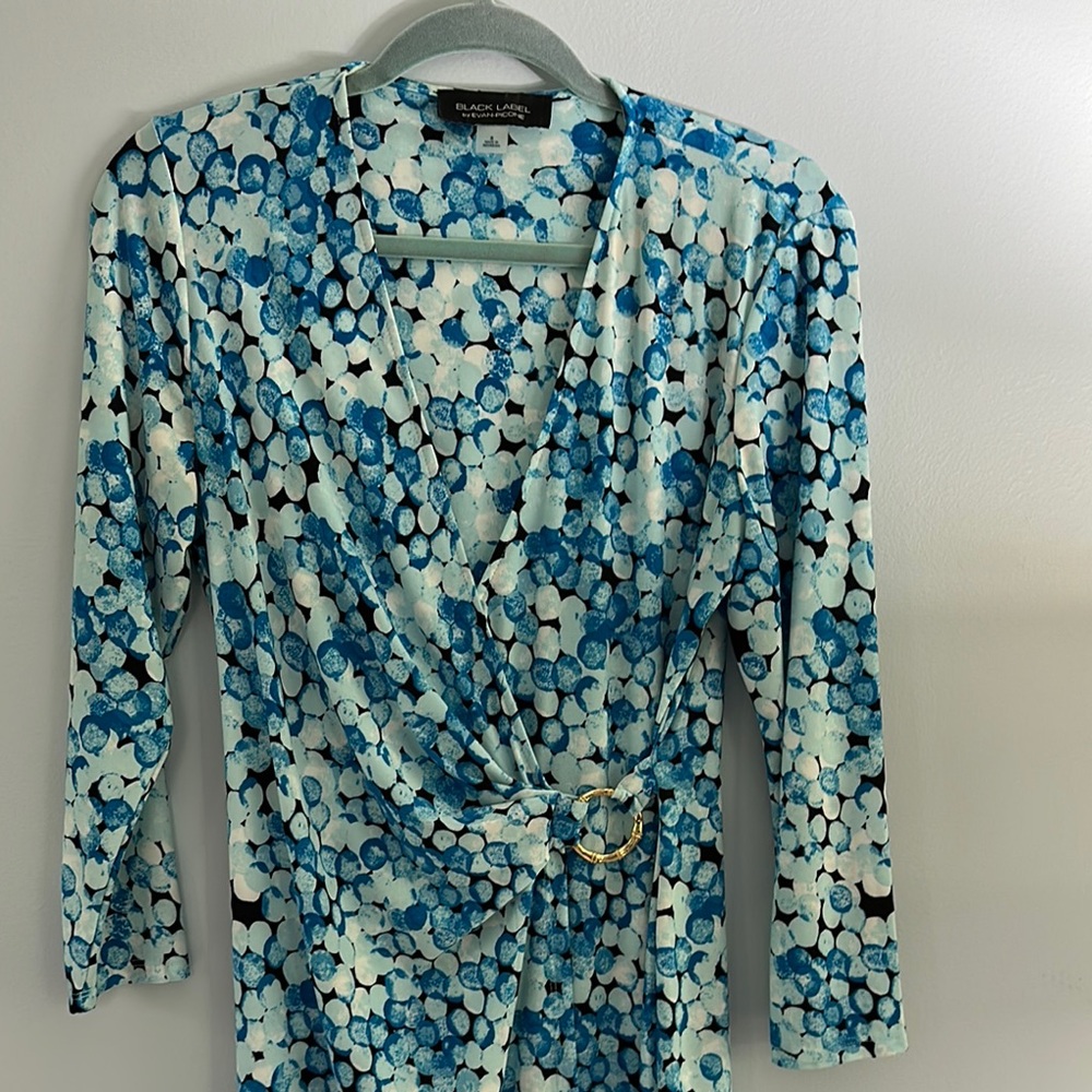 Blue Patterned Dress - Picture 2 of 6
